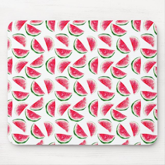 Niedliches Ananas-u. Wassermelone-Muster Mousepad (Vorne)