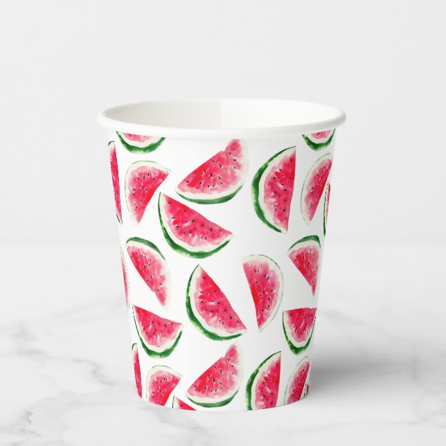 Niedliches Ananas- und Wassermelonmuster Pappbecher (Links)