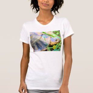 Niedliches Angulate Tortoise Südafrika Details T-Shirt