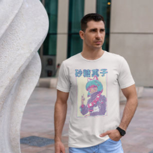 Niedliches Anime-Girl mit Augenpflaster T-Shirt