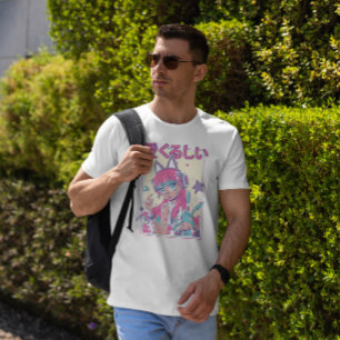 Niedliches Anime-Girl mit Kopfhörern T-Shirt