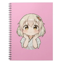 Niedliches Anime-Girl-Notebook - Zurück zum Schulj Notizblock
