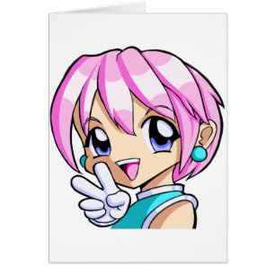 Niedliches Anime-Mädchen