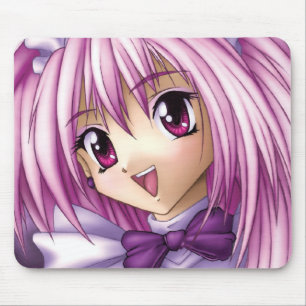 Niedliches Anime-Mädchen-Mädchen Mousepad