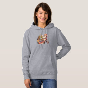 Niedliches Anime-Mädchen schneidet den Baum Hoodie