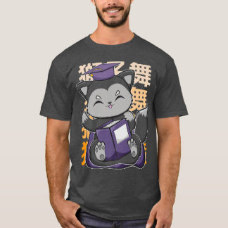 Niedliches Anime-Schwarz für den Abschluss einer K T-Shirt