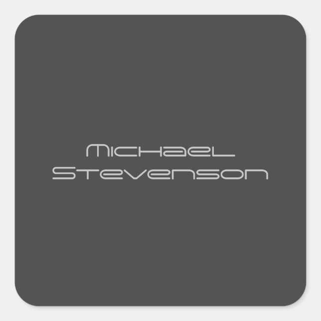 Niedliches Anpassen von Schwarzweiß und Weiß Moder Quadratischer Aufkleber (Vorderseite)