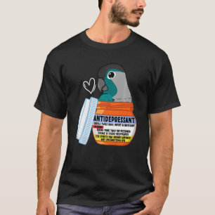 Niedliches Antidepressivum Parrot I Türkisblaue Wa T-Shirt
