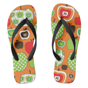Niedliches Apfelbild Flip Flops