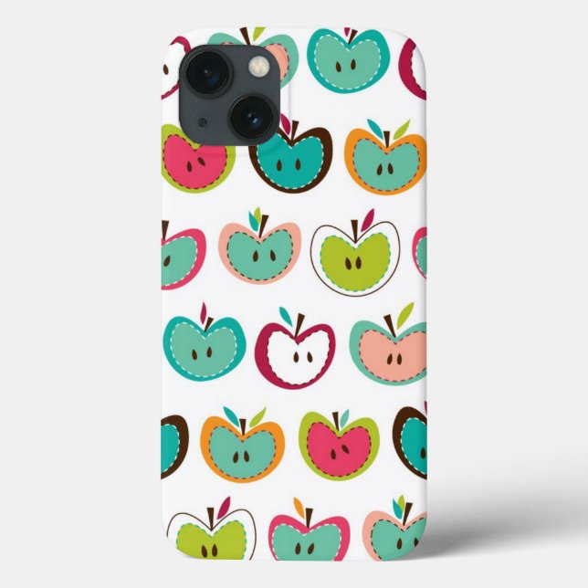 Niedliches Apfelmuster Case-Mate iPhone Hülle (Rückseite)