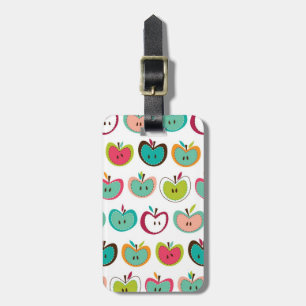 Niedliches Apfelmuster Gepäckanhänger