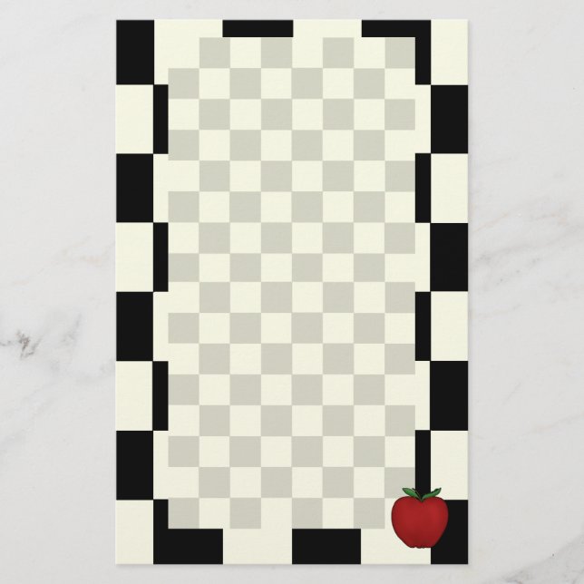 Niedliches Apple-Briefpapier Briefpapier (Vorderseite)
