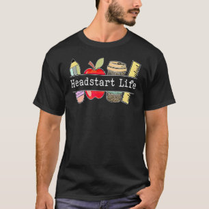 Niedliches Apple Headstart-Leben Willkommen zurück T-Shirt