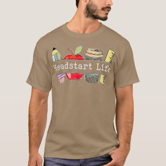 Niedliches Apple Headstart-Leben Willkommen zurück T-Shirt