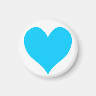 Niedliches Aqua Blue Heart Magnet