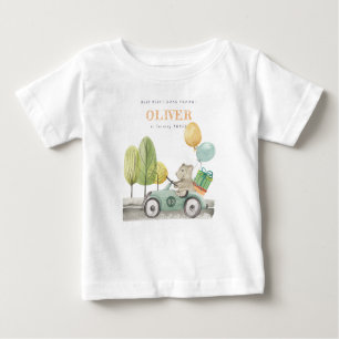 Niedliches Aqua Green jedes Alter Geburtstagsparty Baby T-shirt