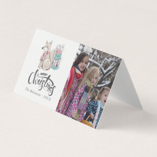 Niedliches Aquarell Winter Fox Foto