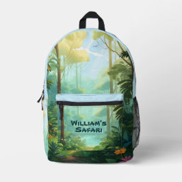 Niedliches Aquarellfarben-Dschungel - Rucksack