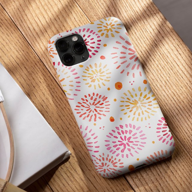 Niedliches Aquarellfeuerwerk in Gelb und Orange Case-Mate iPhone Hülle (Von Creator hochgeladen)