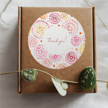 Niedliches Aquarellfeuerwerk in Gelb und Orange