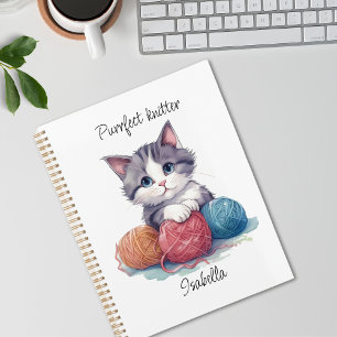 Niedliches Aquarellkitt mit Garnen individuelle Na Planer