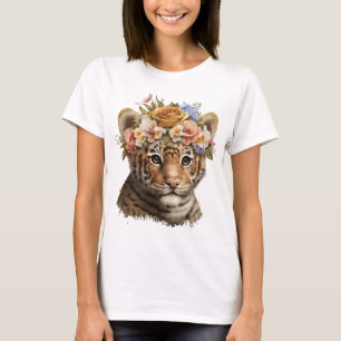 Niedliches Aquarelltiger T-Shirt