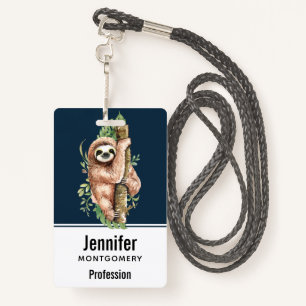 Niedliches Aquarellwasser und tropische Blätter Ausweis