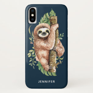 Niedliches Aquarellwasser und tropische Blätter Case-Mate iPhone Hülle