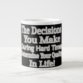 Niedliches Artwork-Design "Deine Lebensqualität!"  Jumbo-Tasse