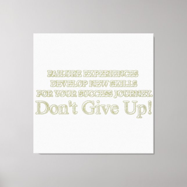 Niedliches Artwork Design "Failure Experiences" ka Leinwanddruck (Vorderseite)
