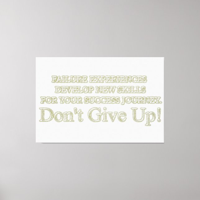Niedliches Artwork Design "Failure Experiences" ka Leinwanddruck (Vorderseite)