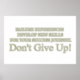 Niedliches Artwork Design "Failure Experiences" ka Poster
