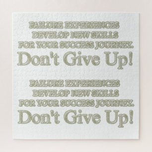 Niedliches Artwork Design "Failure Experiences" ka Puzzle