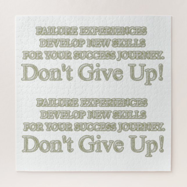 Niedliches Artwork Design "Failure Experiences" ka Puzzle (Vertikal)