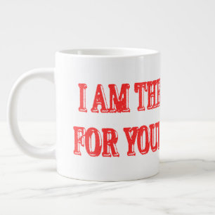 Niedliches Artwork Design "I AM THE SOLUTION" Kauf Jumbo-Tasse