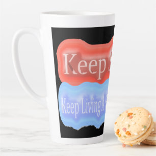 Niedliches Artwork Design über "Behalt Lächeln". K Milchtasse