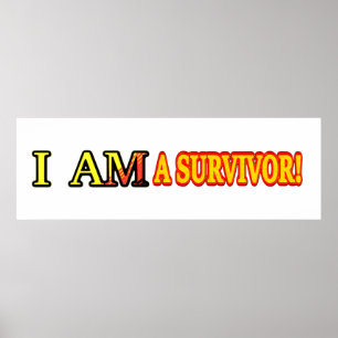 Niedliches Artwork Design "ÜBERLEBEN". Jetzt kaufe Poster