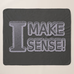 Niedliches Artwork-Design zum Kauf von "Make Sense Sherpadecke