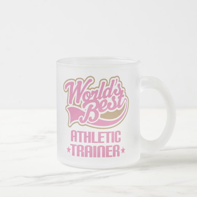 Niedliches athletisches Trainer-Geschenk Mattglastasse (Rechts)