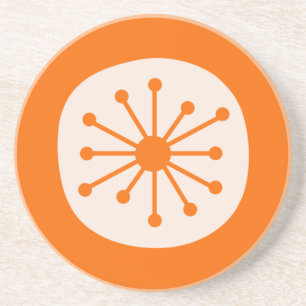 Niedliches Atomzeitalter Mitte des Jahrhunderts At Getränkeuntersetzer