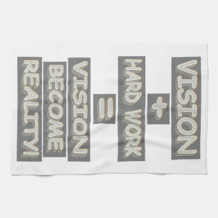 Niedliches Ausdrucksdesign "Erfolgsformel". Jetzt  Geschirrtuch