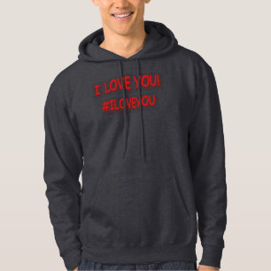 Niedliches Ausdrucksdesign "I LIEBE YOU!". Jetzt k Hoodie