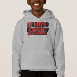Niedliches Ausdrucksdesign "#ILOVECANADA". Jetzt k Hoodie