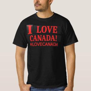 Niedliches Ausdrucksdesign "#ILOVECANADA". Jetzt k T-Shirt