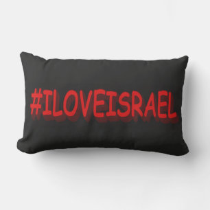 Niedliches Ausdrucksdesign "#ILOVEISRAE". Jetzt ka Lendenkissen