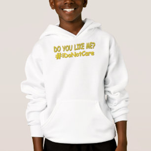 niedliches Ausdrucksdesign ist mir egal. Jetzt kau Hoodie