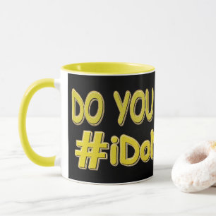 niedliches Ausdrucksdesign ist mir egal. Jetzt kau Tasse