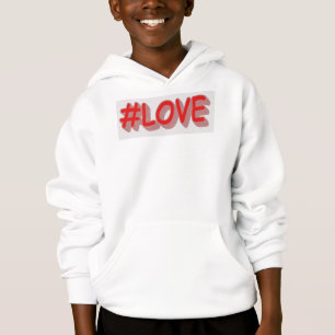 Niedliches Ausdrucksdesign "#LIEBE". Jetzt kaufen Hoodie