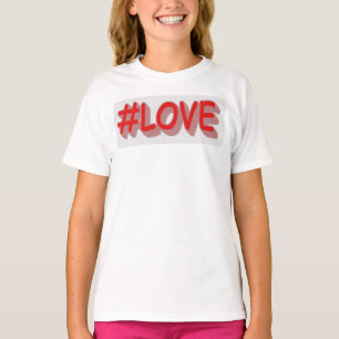 Niedliches Ausdrucksdesign "#LIEBE". Jetzt kaufen T-Shirt