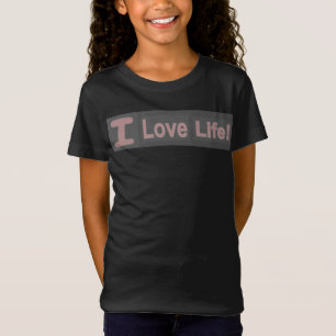 Niedliches Ausdrucksdesign "Liebe Life". Jetzt kau T-Shirt